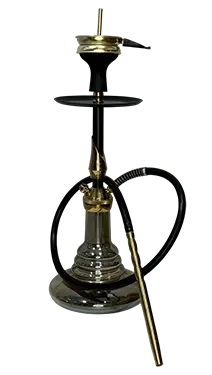 قلیان اشکی سر شلنگ طلایی شیشه شامپاینی