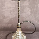 قلیان تنه مشکی وسط طلایی دارای شیره گیر کد 4