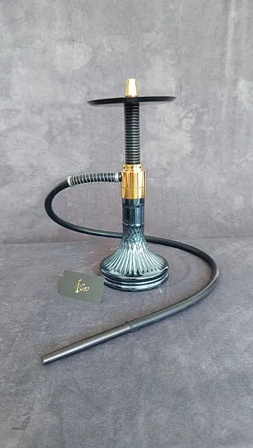 قلیان تنه کوتاه فنری شیشه کوچک کد 14